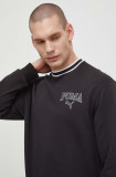 Puma bluză SQUAD bărbați, culoarea negru, cu imprimeu 678970
