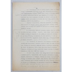 GEO BOGZA - ARTICOL PENTRU ZIAR , FARA TITLU - DACTILOGRAFIAT , CU CORECTURILE, MODIFICARILE SI ADAUGIRILE OLOGRAFE ALE AUTORULUI , 1936