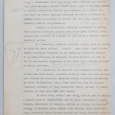GEO BOGZA - ARTICOL PENTRU ZIAR , FARA TITLU - DACTILOGRAFIAT , CU CORECTURILE, MODIFICARILE SI ADAUGIRILE OLOGRAFE ALE AUTORULUI , 1936