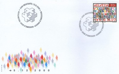Elvetia 2000 - Neuchatel, FDC foto