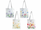 Cumpara ieftin Set 4 sacose cumparaturi textil multicolor Flowers II cm 33 x 70 H