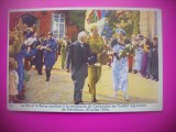 HOPCT 6353 CU REGELE LA INSTITUTUL AGRONOMIS GEMBLOUX -1935-REGINA ASTRID-FAMILIA REGALA BELGIA-CROMO LITHO-CIOCOLATA COTE D&#039;OR