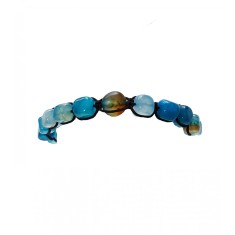 Bratara cu snur ajustabil, Blue Stone, A4B133