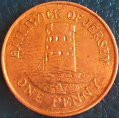 Moneda 1 PENNY - JERSEY, anul 1989 *cod 1364 foto