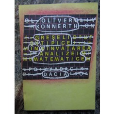 Greseli tipice in invatarea analizei matematice Oliver Konnerth