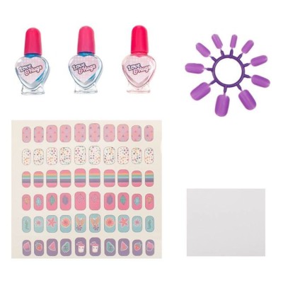 Set de joaca Shopiens&amp;reg; Studio Manichiura cu autocolante si oja, pentru fetite foto