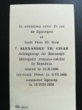 1945, doc Alexandru Th Cisar, arhiepiscop / mitropolit romano catolic Bucuresti