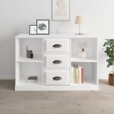 VidaXL Servantă, alb extralucios, 104,5x35,5x67,5 cm, lemn prelucrat