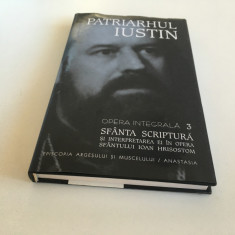 PATRIARHUL IUSTIN, OPERE 3-SF.SCRIPTURA SI INTERPRETAREA EI LA SF IOAN HRISOSTOM