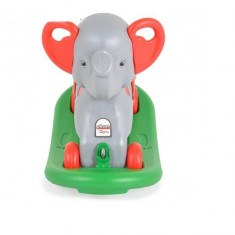 Balansoar elefant 2 in 1 cu roti si platforma detasabila Pilsan Grey