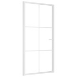 Cumpara ieftin Usa de interior, 102,5x201,5 cm, alb, sticla ESG si aluminiu