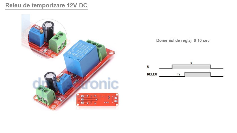 Releu de temporizare timer 0 - 10 sec 12V | Okazii.ro