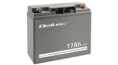 Baterie Qoltec AGM | 12V | 17Ah | max. 255A foto