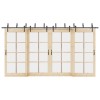VidaXL Set feronerie pentru uși glisante, negru, 427 cm, oțel 3295740