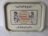 Tava vintage reclama Cioccolatini Caffarel Prochet Torino, metal, litografiata