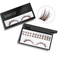 Gene false maro &icirc;n cluster pentru aplicare DIY acasă Nanolash DIVINE 36 buc