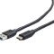 CABLU alimentare si date GEMBIRD, pt. smartphone, USB 3.0 (T) la USB 3.1 Type-C (T), 36W, 0.1m, negru, &quot;CCP-USB3-AMCM-0.1M&quot; (timbru verde 0.08 lei)