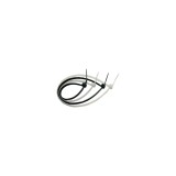 Cumpara ieftin Coliere Cabluri NOVelite 100x2.5mm, Albe, Set 100 buc, Prindere, Plastic