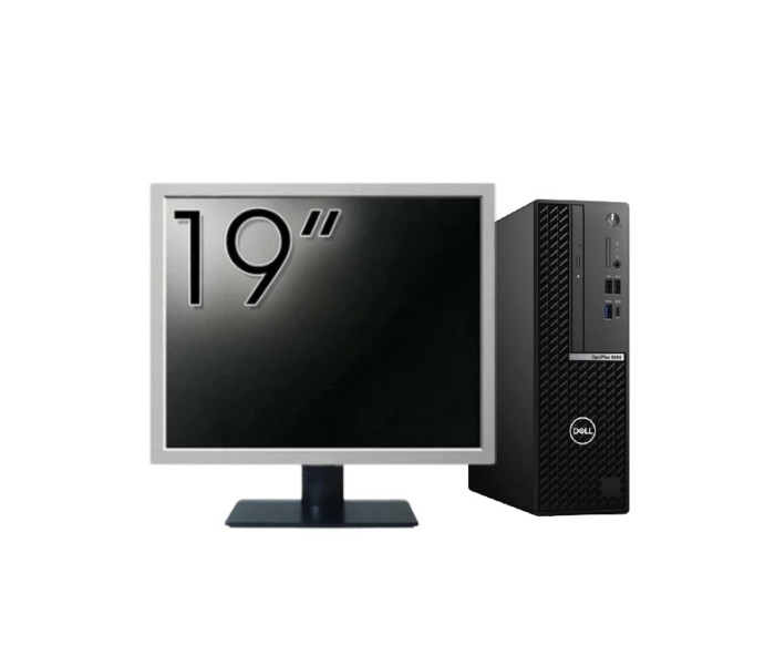 Pachet Calculator Second Hand DELL OptiPlex 5080 SFF, Intel Core i5-10500 3.10 - 4.50GHz, 16GB DDR4, 512GB SSD + Monitor 19&amp;quot; NewTechnology Media