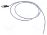 Conector HARTING M12 mufă mamă 4 pini drept cod A DeviceNet / CANopen cu cablu 1,5m PVC