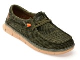 Mocasini GRYXX kaki, 40083, din material textil