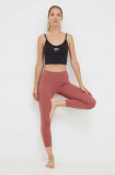 Cumpara ieftin Reebok jambiere de yoga culoarea roz, neted