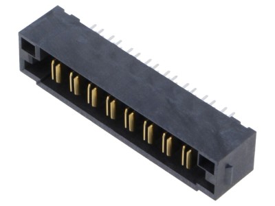 Conector PCB-PCB 8 pini drept THT aurit SAMTEC foto