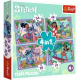 PUZZLE TREFL 4IN1 STITCH ZIUA FERMECATA SuperHeroes ToysZone