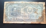 100 LEI 1952 - bancnota veche &ndash; stare G