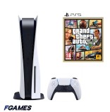 Consola Sony Playstation 5, Ps5 Disk Edition 825gb + Gta 5 PlayStation 5, Second-Hand
