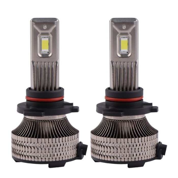 Set 2 LED-uri Auto Techstar&reg; P30, 9005, 80w, 14000 Lumeni, 6500K, AUTO, 12-24 Volti, CSP, Canbus, Miez Cupru, Radiator Aluminiu