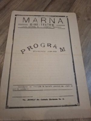 Program Cine-Teatru Marna foto