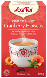 Ceai Energie Pozitiva cu merisor si hibiscus, 17 plicuri, Yogi Tea