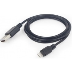 CABLU alimentare si date GEMBIRD, pt. smartphone, USB 2.0 (T) la Lightning (T), 2m, negru, &amp;quot;CC-USB2-AMLM-2M&amp;quot; (timbru verde 0.08 lei)