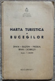 Harta turistica a Bucegilor, Sinaia-Busteni-Predeal-Bran-Dobresti// ONT 1937