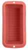 MagicHome, tavă de copt, pentru p&acirc;ine/pană, silicon, roșu, 24x12,5 cm