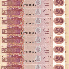 CONGO lot 10 buc. X 50 francs 2013 UNC!!!