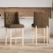 vidaXL Scaune de bar, 2 buc., lemn masiv de hevea și textil 4006227