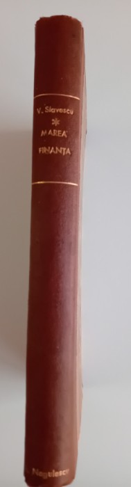 Marea Finanță - V. Slavescu, 1922
