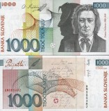 SLOVENIA █ bancnota █ 1000 Tolarjev █ 2003 █ P-32a █ UNC █ necirculata
