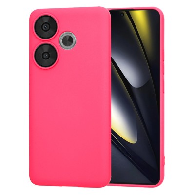 Husa silicon Xiaomi Poco F6 Techsuit SoftFlex, fucsia foto