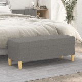 vidaXL Bancă, gri &icirc;nchis, 100x35x41 cm, textil 349376