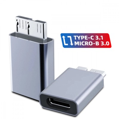 Adaptor USB-C Type-C mama la MICRO USB 3.0 tata pentru HDD, telefon, tableta foto