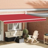 vidaXL Marchiza valance pentru cadru de 4.5 m Roșie 4.3x0.2 m