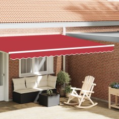 vidaXL Marchiză Valance pentru Cadru de 4.5m, Roșie, 4.3 x 0.2m