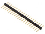 Conector pini tată 20 pini 2mm THT aurit