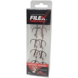 Ancora Tripla Filfishing Black Nickel 1001, Nr.10, 10buc/pac
