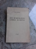DIN MORFOLOGIE LIMBII ROMANE - TACHE PAPAHAGI