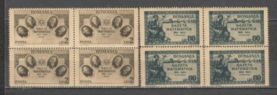 Romania.1945 50 ani &amp;quot;Gazeta Matematica&amp;quot; bloc 4 TR.547 foto