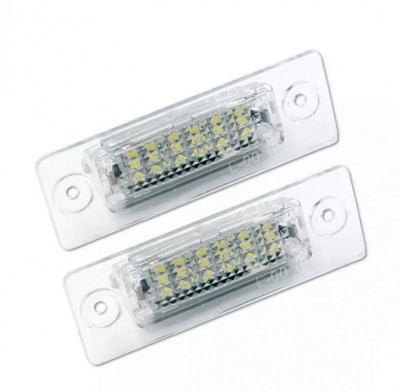 Set 2 lampi LED numar dedicate Vw Touran Caddy Jetta Passat T5 Superb foto